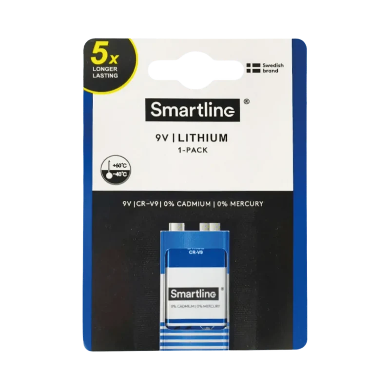 Litium 9V batteri CR-V9
