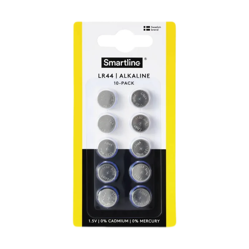 Alkaliska knappcellsbatterier 10-pack