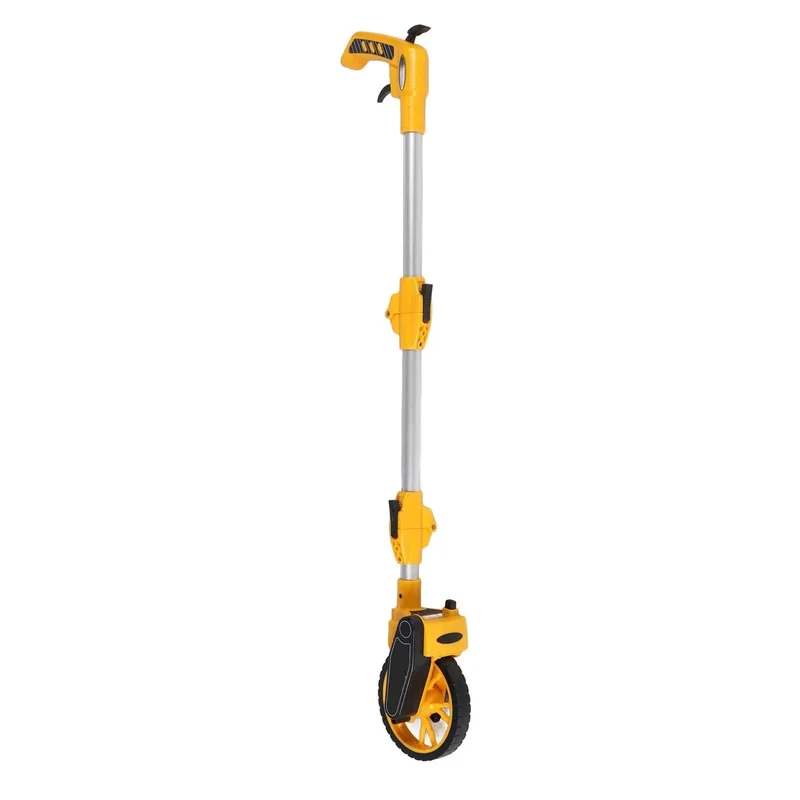 Heavy Duty Distance Measuring Wheel Portable Folding Yardage Tool With Built Tough Frame And Spot On Precision For Any Job Site That Demands Smooth Rolling Reliability And Crisp Readings