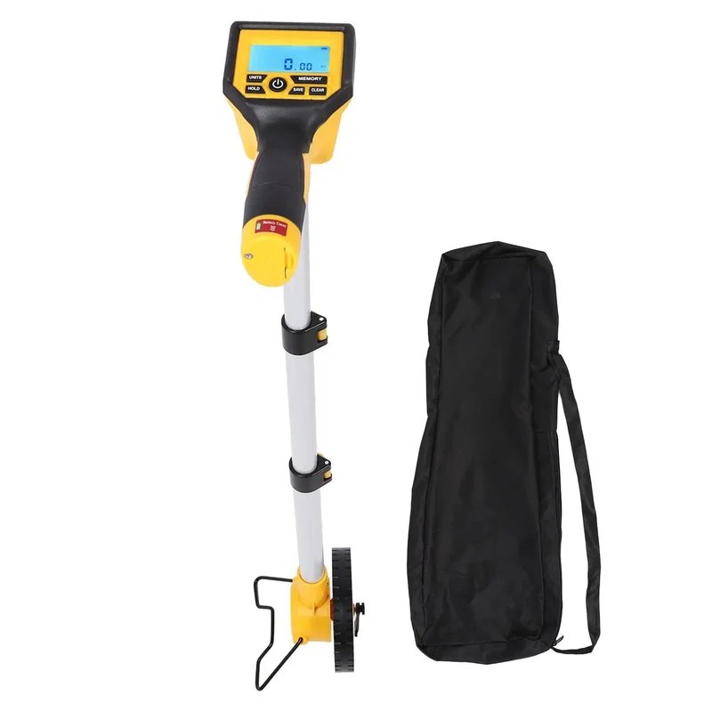 Hella Precise Digital Measuring Wheel Featuring Slick Telescopic Handle Seven Responsive Buttons Hold Function Plus Stone Cold Reliable Data Logging For Rugged Site Layouts