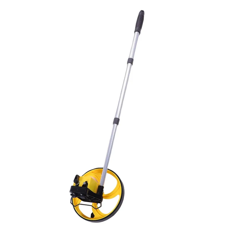 Slick Adjustable Telescopic Measuring Wheel Heavy Duty Survey Device Dead Accurate Distance Tracker Extends From Fourteen To Thirty Eight Inches No Sweat Job Site Ready Ace Quality Built To Kick Butt On Any Outdoor Project