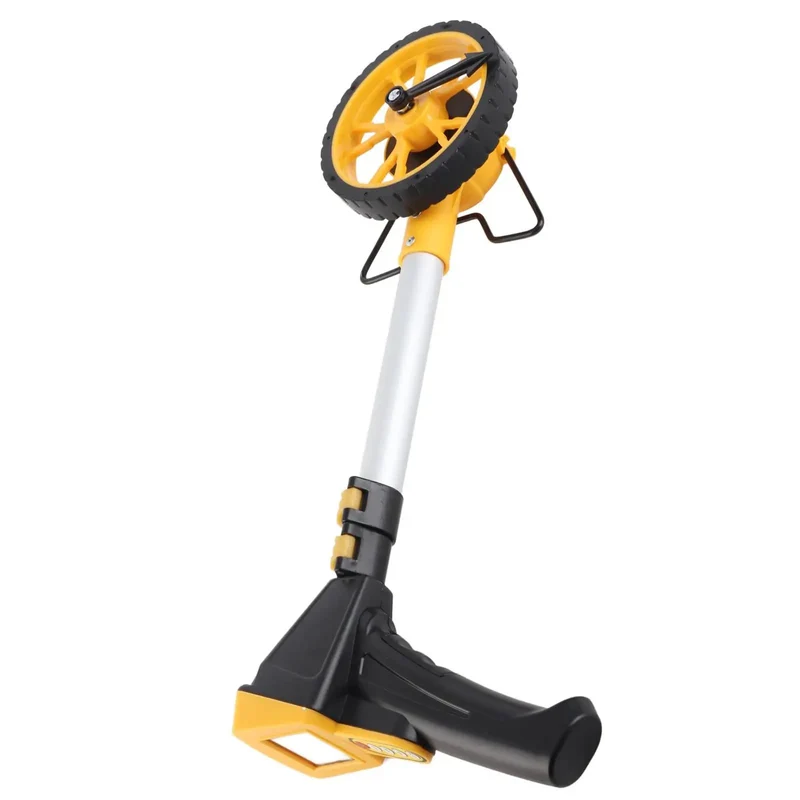 Heavy Duty Foldable Digital Measuring Wheel Built Solid For Nasty Terrain Hella Accurate Surveying Tally Kickass Grip With Beefy Dial Display Made Smooth For Pavement And Highway Runs