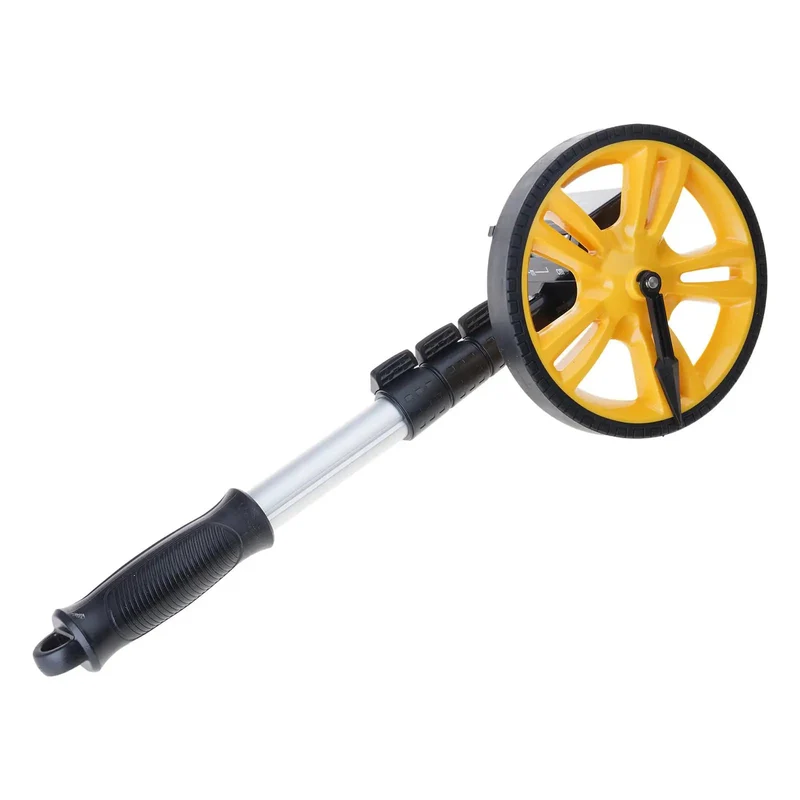 Portable Heavy Duty Digital Measuring Wheel With Bright Numeric Panel Rock Solid Build For Site Crews And Surveyors Slick Rolling Drum Tracks Yardage Fast With Zero Stress On Gravel Or Dirt Trails