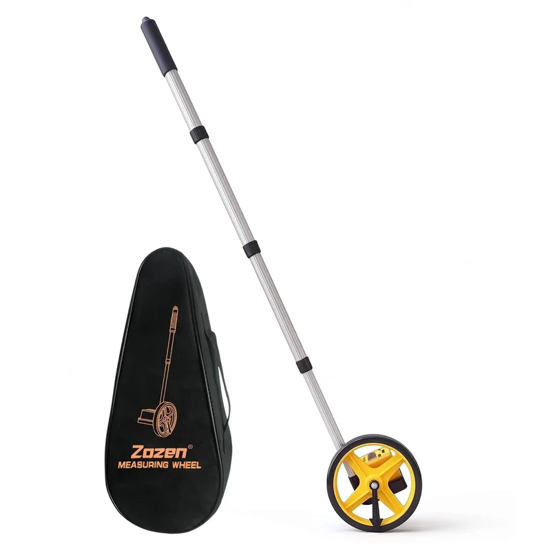 Heavy Duty 6 Inch Measuring Wheel With Extended Telescopic Handle For Construction And Yard Layouts Delivers Straight Up Accurate Readings In Feet And Inches With No Sweat Required