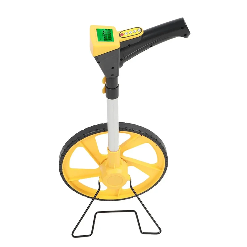 Kickass Rolling Measuring Wheel With Slick Telescopic Shaft And Rapid Foot To Meter Toggle For Landscape Pros Who Crave Dead Nuts Reliable Yard Coverage