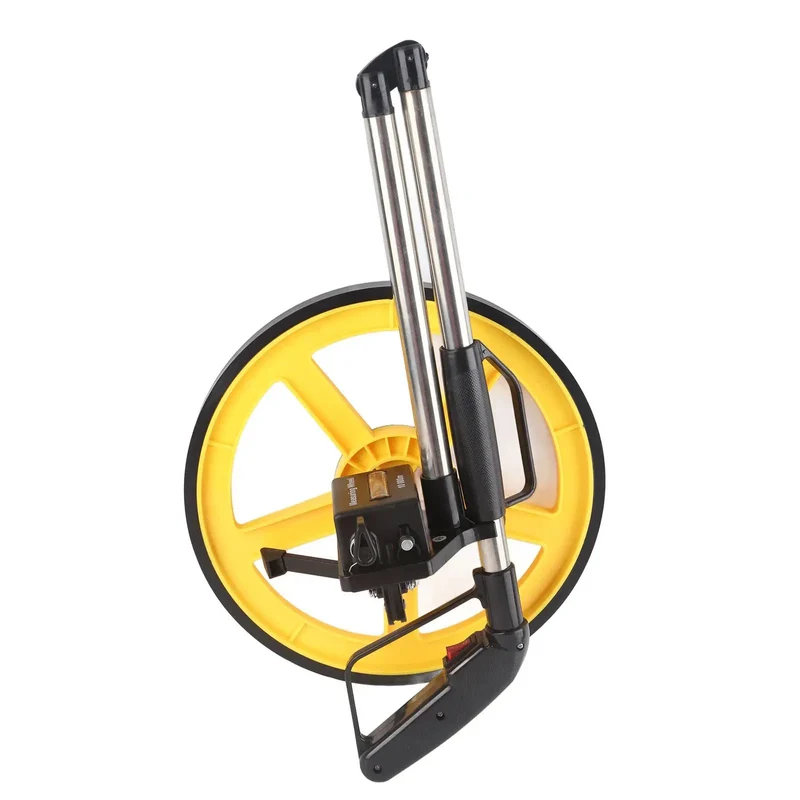 Straight Up Heavy Duty Mechanical Measuring Wheel For Big League Distance Tracking On Any Job Site With No Sweat Ease Of Use Bright Led Dial Counter And Quick Fold Handle
