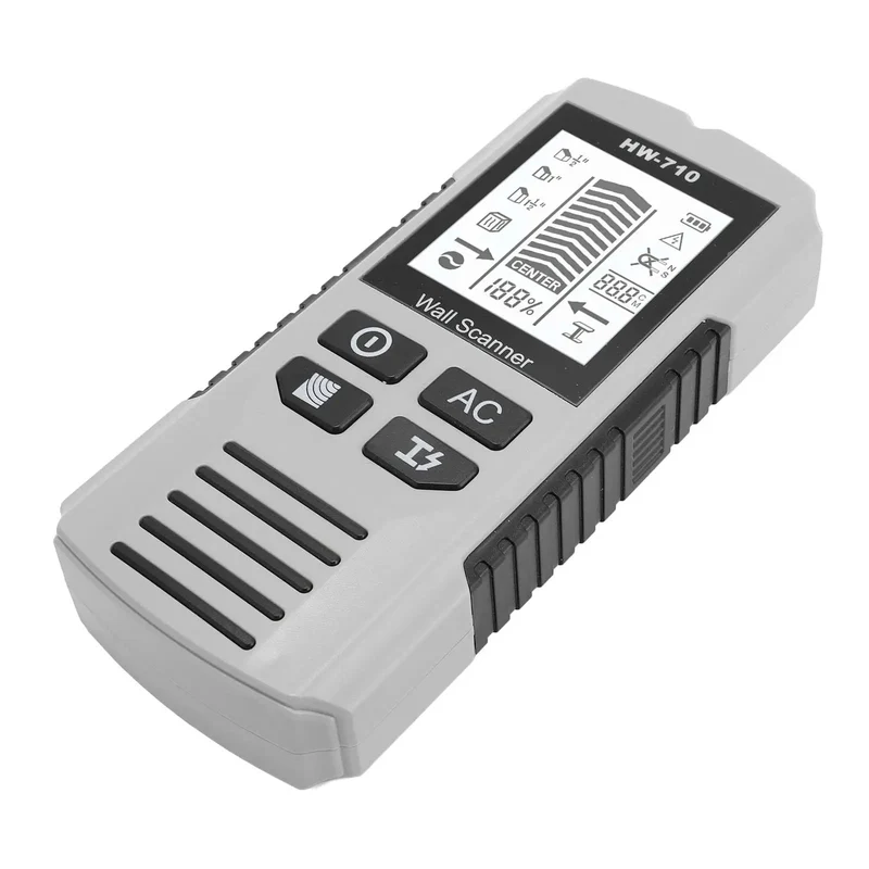 Rock Solid Wall Scanner And Stud Finder With Crisp Green Display Live Wire And Metal Detection Built For Quick Drilling Deep Sensing And Dead Reliable Home Reno Gear
