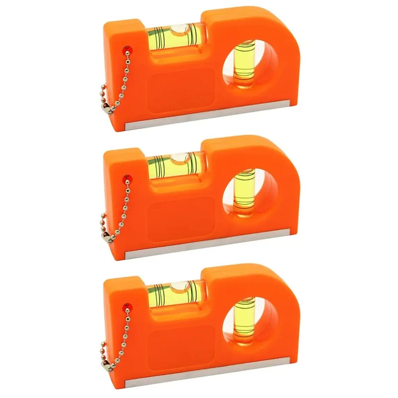 Tough As Nails Mini Pocket Spirit Level Set Featuring Locking Dial Vial And Precision Angle Finder Magnetic Keychain Tool For Pros Built To Last With Carry Chain And Slick Grip
