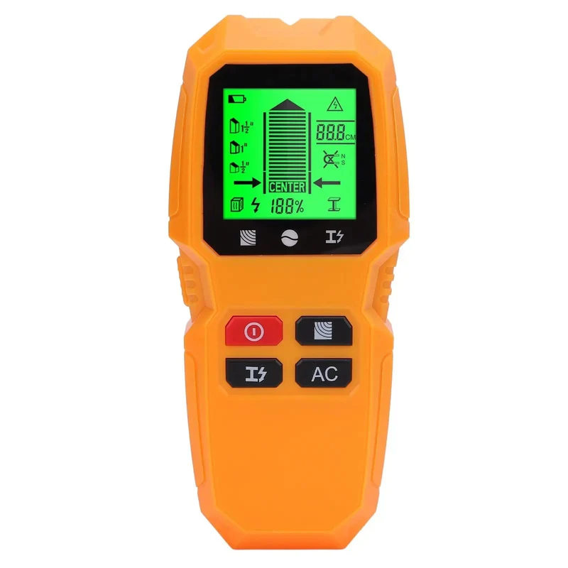 5 In 1 Wall Scanner And Stud Finder With Vivid Lcd Display For Cable Wire Wood Metal Detection Zero Guesswork No Sweat Diy Essential For Quick Repairs And Hassle Free Hanging