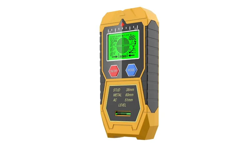 Precision Wall Scanner Stud Finder With Integrated Digital Level And Lcd Display Rapidly Locates Joists Ac Wire And Metal Behind Drywall For Smooth Home Reno Work So You Never Miss A Beat And Nail It Every Time On Tough Jobs