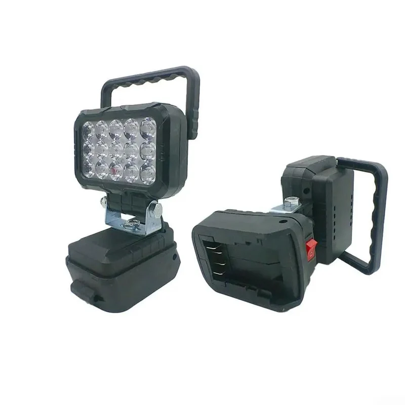 Killer Heavy-Duty Handheld Flood Light Featuring 15 High-Intensity LEDs That Deliver Badass Coverage Perfect For Dimly Lit Jobsites Garages Or Backyard Campouts Seamlessly Swaps Into Any Standard 18V Li-Ion Battery Pack For Maximum Versatility On Every