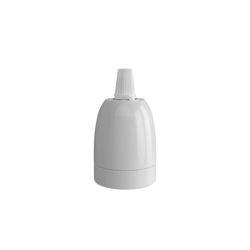 Calex holder E27 keramik - Hvid