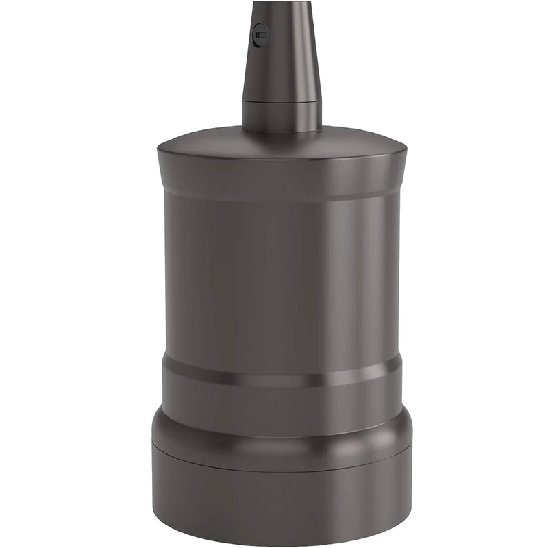 Calex holder e27 alu mat pearl black