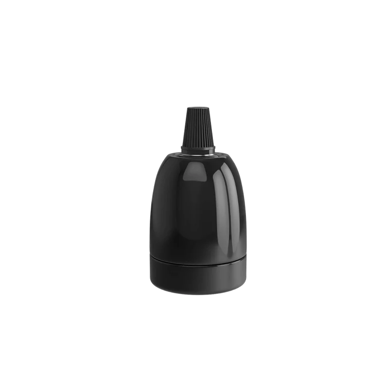 Calex holder e27 keramik sort