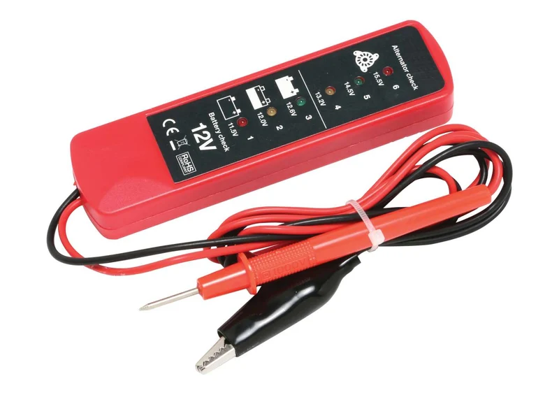Endast batteri- och generatortestare 12v