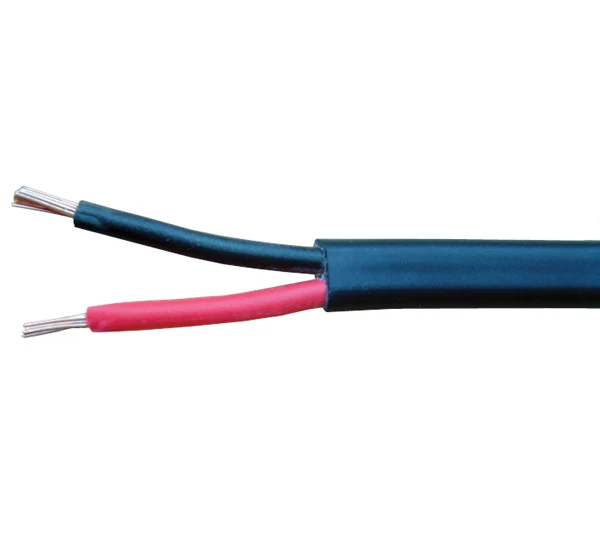 Twin Core Auto-kabel / 2 x 2 mm² Platt tunnvägg