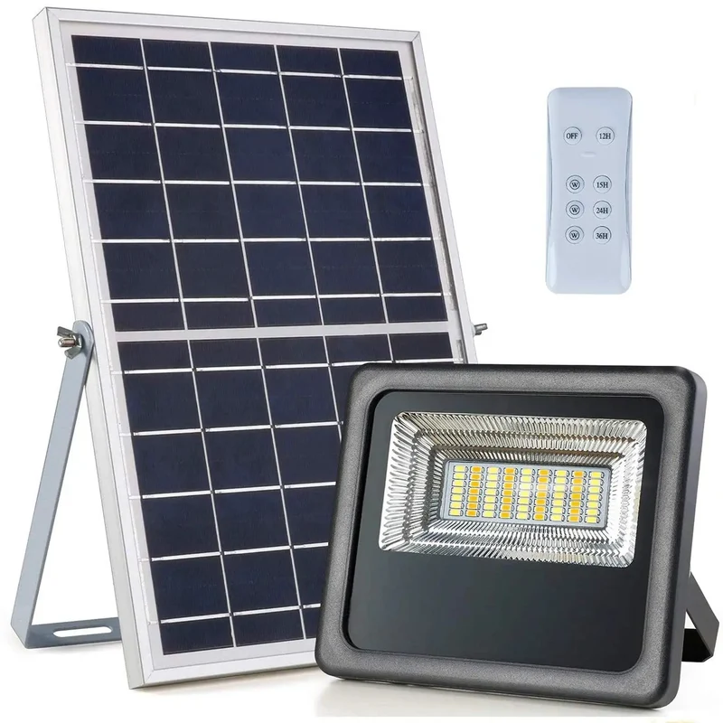 Dang Bright 30W Solar LED Flood Light With RF Remote Control, Big Time Backyard And Driveway Security Spotlight, Dusk To Dawn Light Sensor, Rock Solid Design For Real Smooth Outdoor Nighttime Coverage