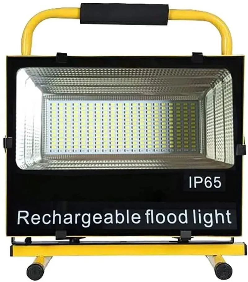 Heavy Duty Rechargeable Led Floodlight Swivel Handle Mount 120 Degree Wide Beam Waterproof Portable Work Light Tough As Nails No Sweat Build For Outdoor Projects And Construction Sites
