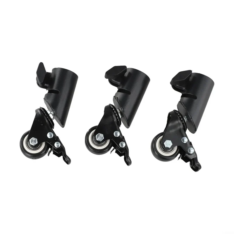 L-Shaped Caster Wheels with Silent Ball Bearings for Speaker Tripods and Heavy Furniture Smooth Rolling Easy Install Quiet Glide 66 Lbs Load Capacity Badass Stability for Your Gear Setup No Nonsense Quality That Slaps