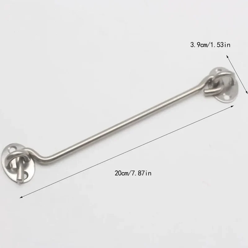 Kick Ass Heavy Duty Stainless Steel Gate Hook And Eye Latch Rust Resistant Weatherproof For Barn Door Fence And Outdoor Shed With Easy Mount Hardware Kit