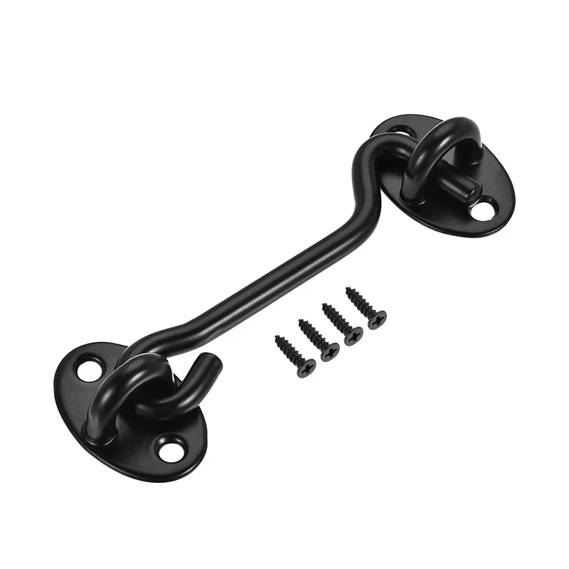 Top Shelf Gate Hook Latch With Rock Solid Spring Catch That Locks It Down Tight For Your Door Or Window Includes All Mounting Screws Because Its A Dang Good Wind Proof Lockdown Solution For Cabin And Shed Projects