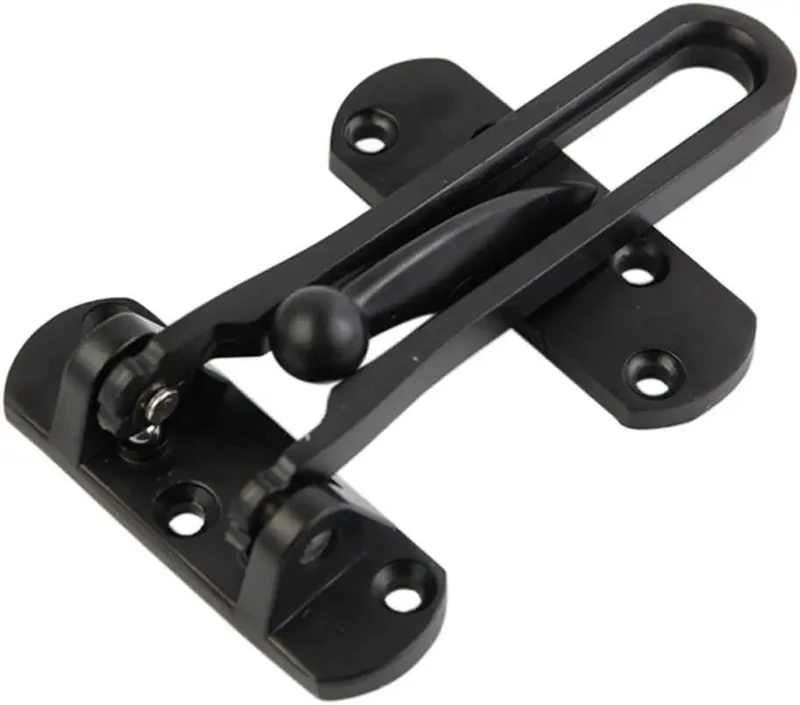 Rustic Wood Sliding Door Lock Hasp Gate Bolt Security Latch Heavy Duty Anti Theft Hardware For Exterior Doors That Puts The Brakes On Burglars And Locks Sheds Down Tight