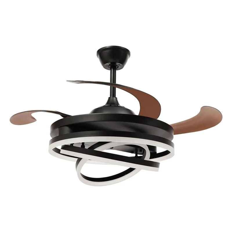 42 Inch Modern Ceiling Fan With Remote And Dimmable Light For Living Room Or Bedroom Smooth Breeze And Whisper Quiet Motor Zero Sweat Setup For All Day Chill And Relaxing Home Comfort Vibes