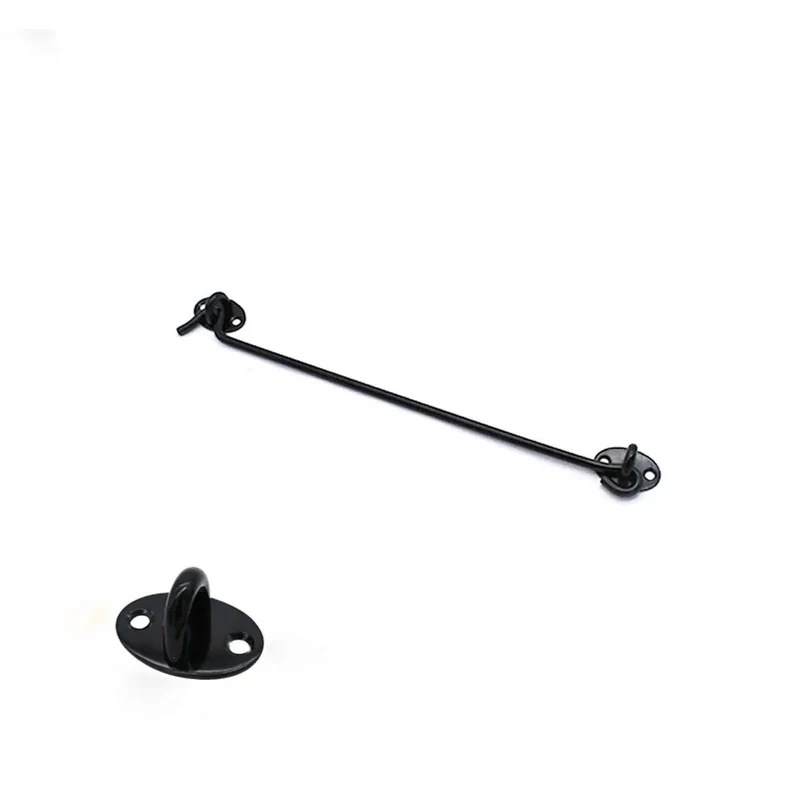 Heavy Duty Stainless Steel Hook And Eye Latch With Mounting Screws Solid As A Rock For Gates Cabinets And Windows Rust Resistant Catch Blocks Cold Drafts On Left Or Right Doors Fast Install Keeps Your Shed Hella Secure Through Rough Weather