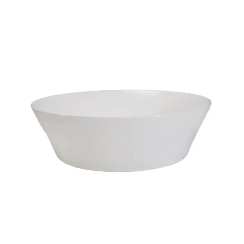 Premium Round White Ceramic Vessel Sink For Modern Bathroom Countertop Setup Super Sleek And Dead Simple Mounting Wash Basin Built Tough With Clean Lines And A Head Turning European Vibe Real Deal Luxury