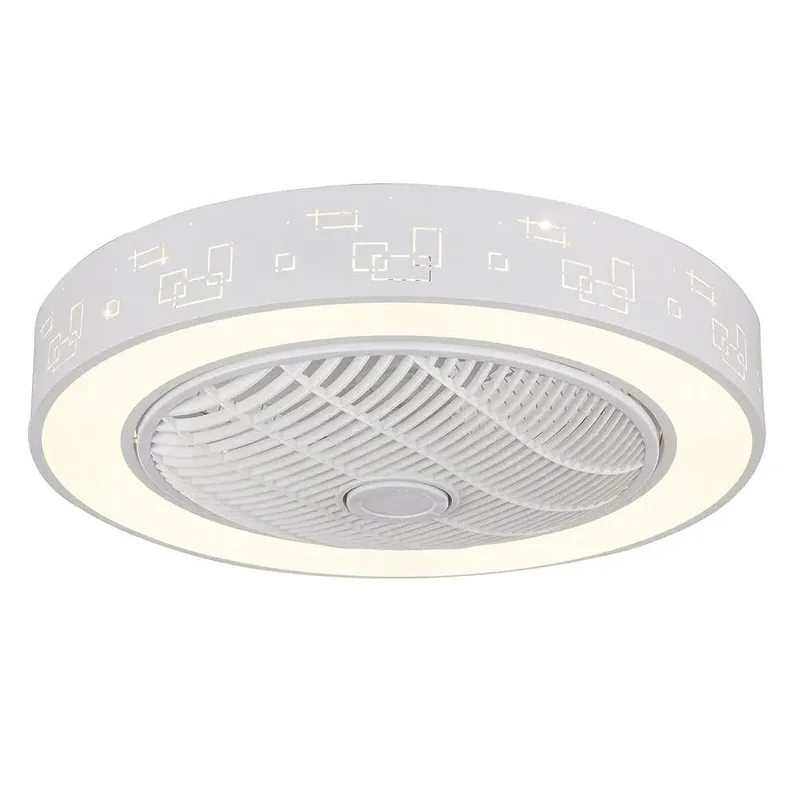 Sleek Twenty One Inch Ceiling Fan With Light And Remote Control Boasting Three Tone Dimmable Led Glow Heavy Duty Metal Build For Silky Smooth Airflow And Worry Free Cooling