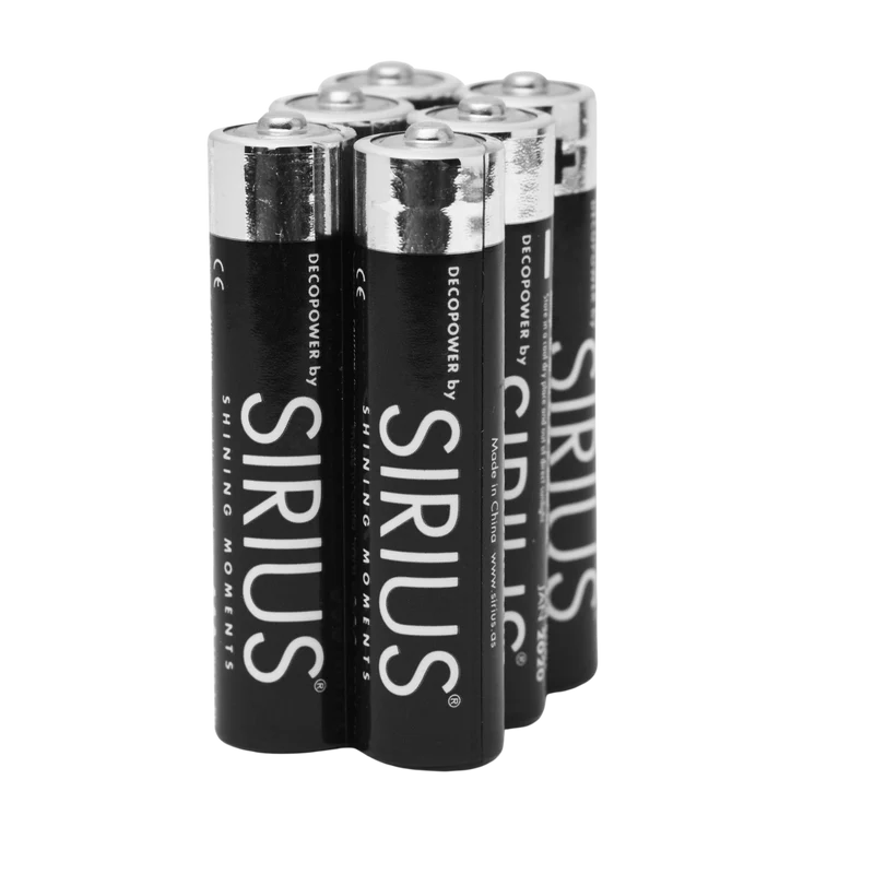 Sirius 6x AAAA batterier