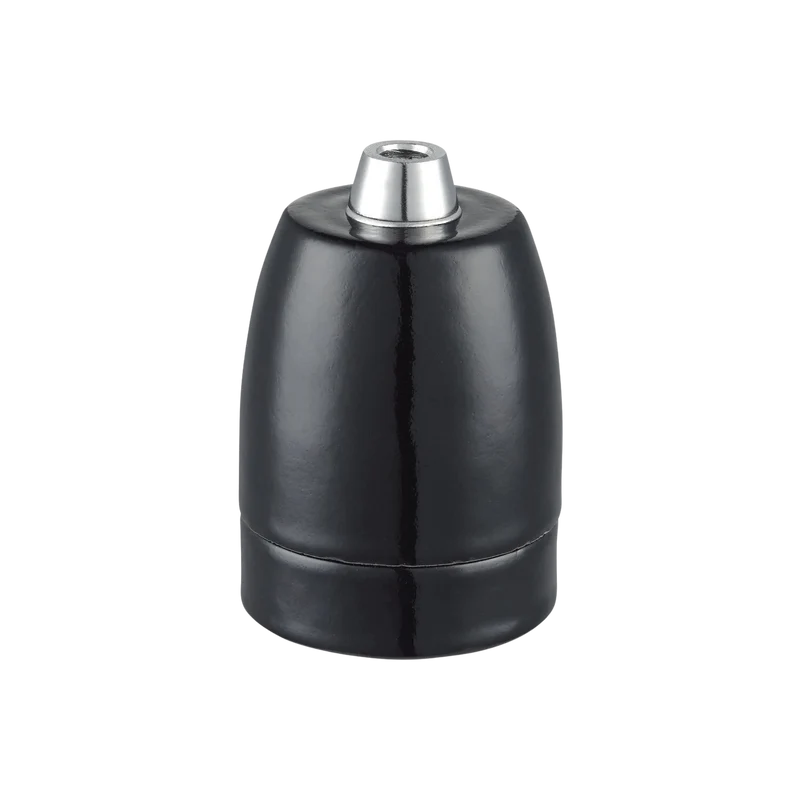 Halo Design E27 Fatning Sort Porcelæn