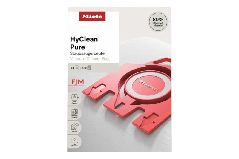 MIELE FJM 3D Vacuum BAGS(RED-4 bags/2 filters)-Genuine(was12281690/991710)