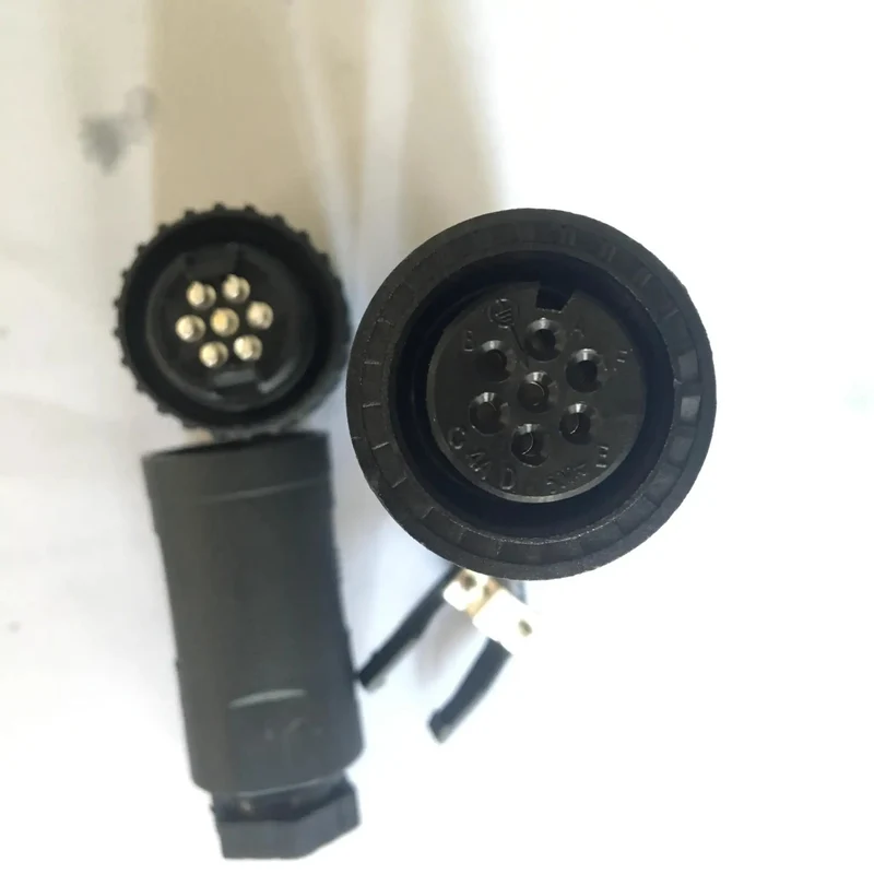 Industrial Grade Heavy Duty Seven Pin Aviation Plug Connector Built For Hydraulic Systems And Proportional Valves With Rock Solid J12 7A Wiring Interface