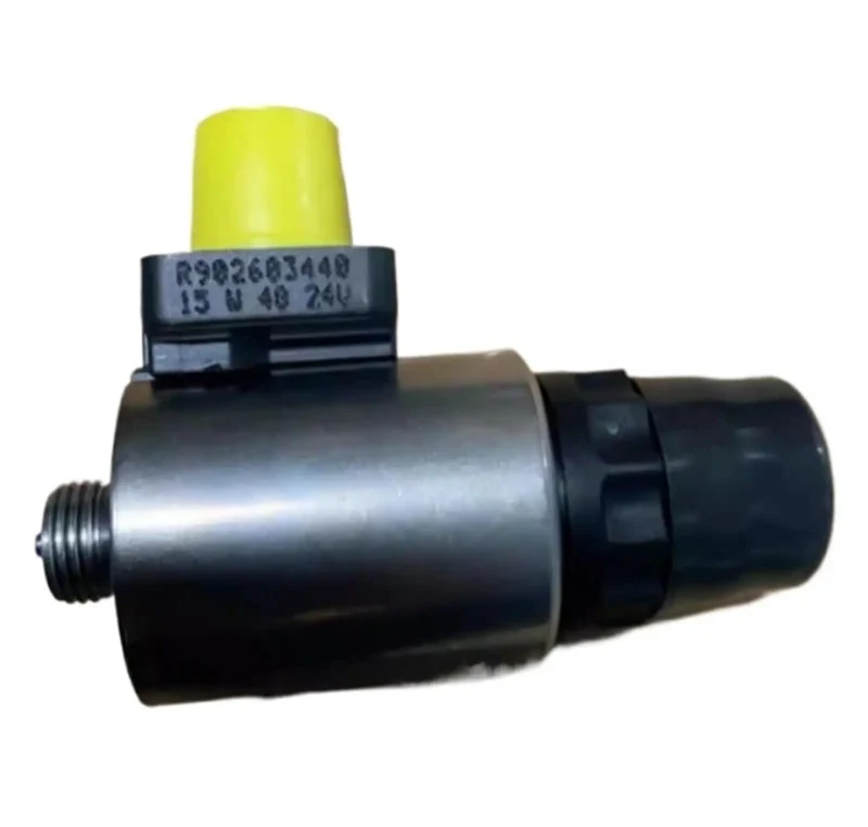 Top Shelf Electric Proportional Valve Solenoid Coil Assembly For Hydraulic Pump Motor Control System 24V Three Pin Connector Heavy Duty Industrial Replaceable Parts