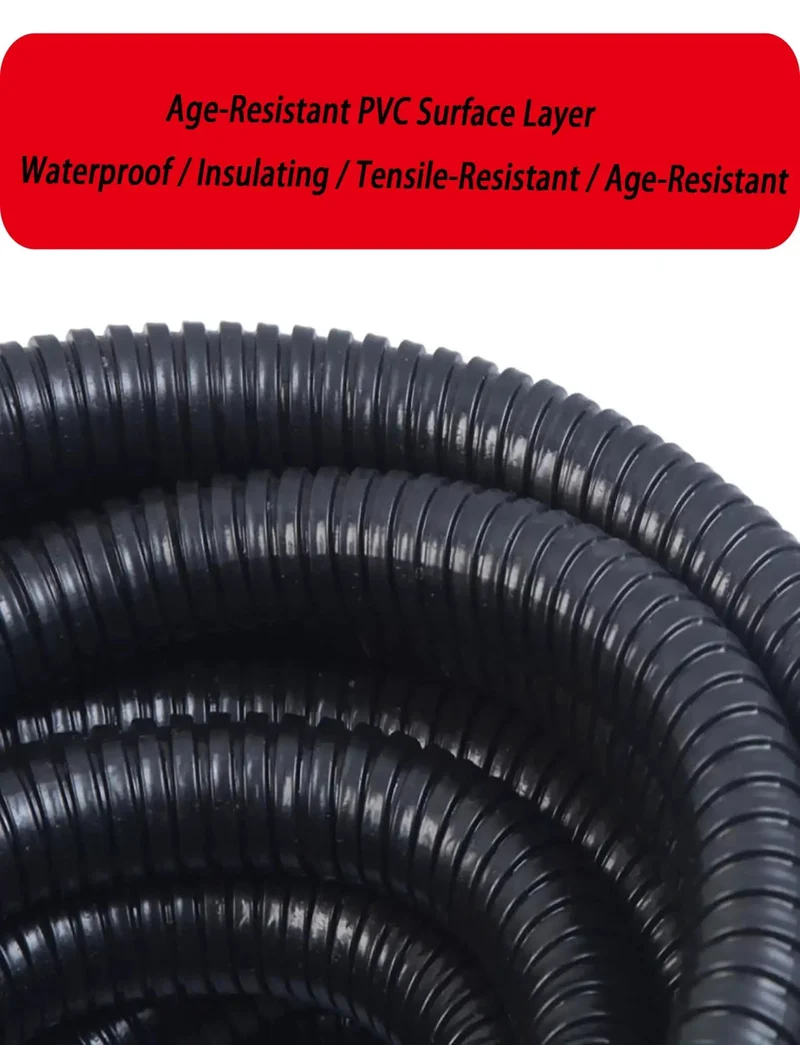 Heavy Duty Flexible Pvc Coated Metal Conduit With Slick Corrugated Wire Protection Sleeving For Train Lines And Railway Cables Kickass Weatherproof Build Rock Solid For Every Electrical Project