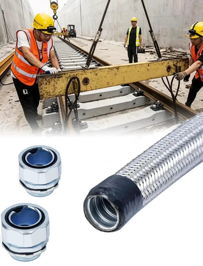 Built Tough Stainless Steel Flexible Conduit For Electrical Wiring And Hassle Free Cable Routing Featuring Heat Resistant Braided Armor Designed To Last Through Rough Days