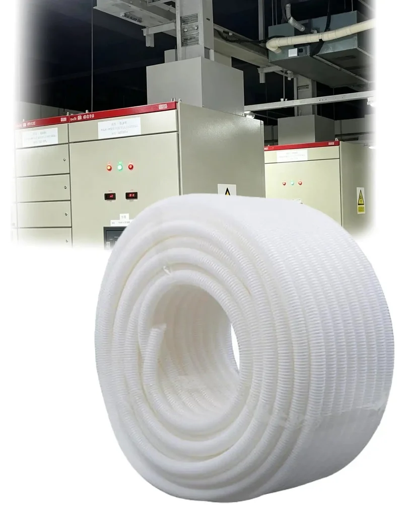 Top Shelf Heavy Duty Pvc Corrugated Industrial Electrical Conduit Flexible Wire Cable Protector Tube With Flame Retardant Coating For No Fuss Routing And Safe Coverage