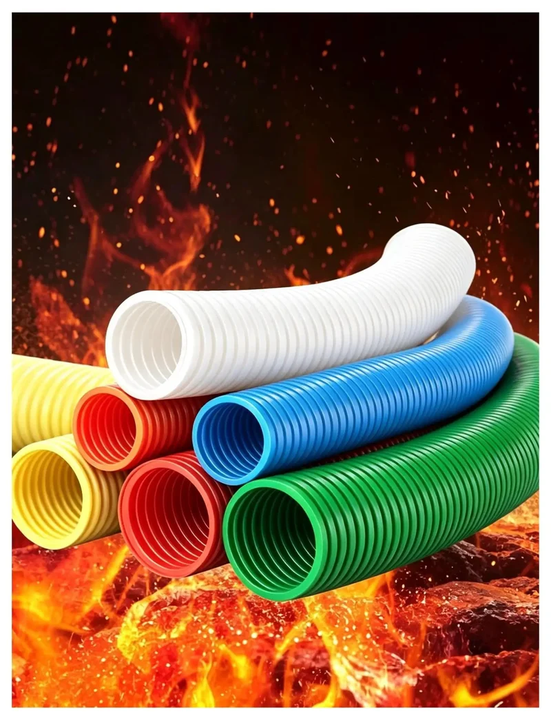Heavy Duty Polypropylene Conduit For Flexible Cable Raceway With Flame Resistant Cover To Keep Wires Secure On Gritty Work Sites And Deliver Snag Free Routing For Serious DIY Projects Tonight