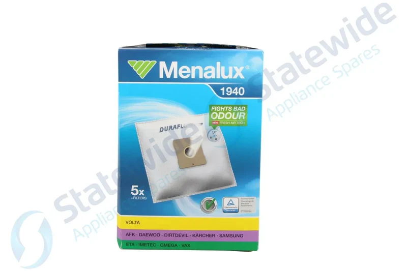 NLA; Menalux Volta U5010/U5011 Vacuum Synthetic Bags(5-Pack)-Genuine