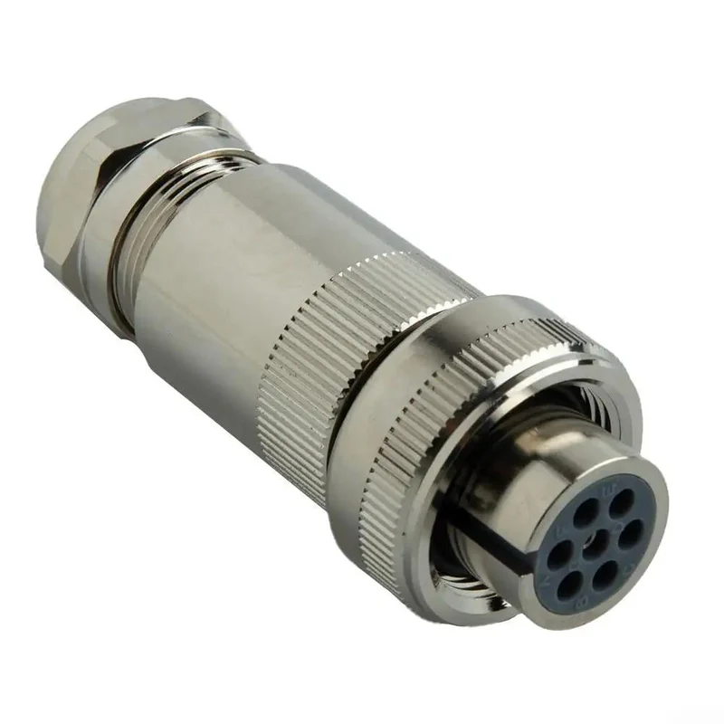 Hella Tough Seven Pin Proportional Valve Connector With One Meter Cable Female Hydraulic Plug Engineered To Meet Din Standards Ip Protected For Rexroth Moog Atos Servo And Solenoid Valves
