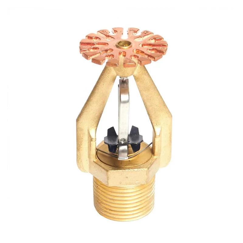 Real Deal Pendent Fire Sprinkler Head Featuring Fast Response Copper Build With One Inch Male Thread For Quick Hookup To Heavy Duty Auto Spray Protection Gear