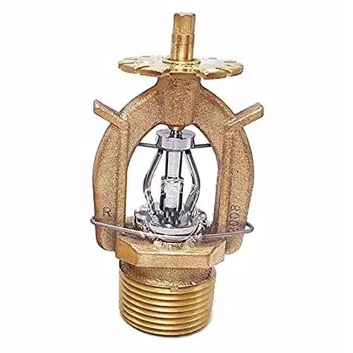 Rock Solid Copper Pendent Fire Sprinkler Head Standard Response Dn20 Male Thread 74C Quick Release Wets System Protection Built Tough for Heavy Duty Use Professional Grade Reliable Flow for Shops and Homes