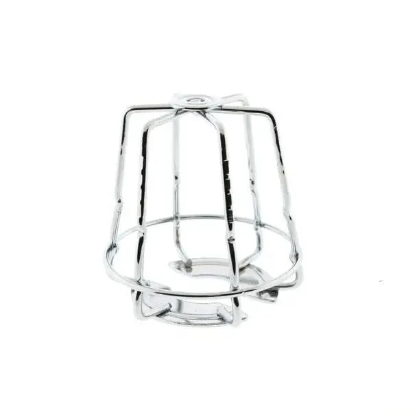 Slick Chrome Fire Sprinkler Head Guard Covers One Half Inch and Three Quarter Inch NPT Pro Grade Protection Against Accidental Damage Solid Build Delivers Tough Corrosion Resistance Clean Aesthetic Boosts Job Site Safety Nowhere Near Flimsy