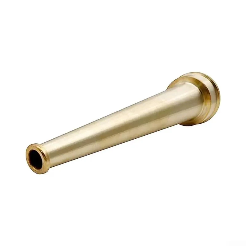 Top Tier Heavy Duty Brass Fire Nozzle 1.5 Inch Nst Fitting Industrial Sprinkler Head Built Solid For Snug Hose Hookups Pro Grade Firefighting And Emergency Water Control Gear