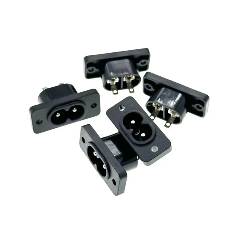 Five Pack C8 Male Power Socket With C7 Female Plug Outlet Connector Built Tough As Nails For Industrial Crews Zero Drama Setup Rock Solid Contacts Smooth Glide Motion Battle Ready Build