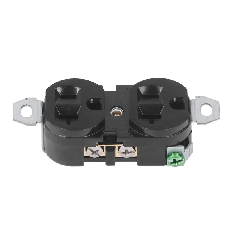 Rock Solid Double Industrial Outlet Socket Heavy Duty Power Receptacle Built Like A Tank For Garage And Workshop Spaces Perfect For Generators Dryers And Oven Hookups