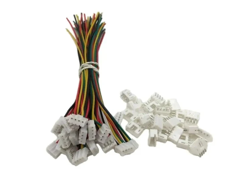 Premium Heavy Duty Mini 2.0 Ph Four Pin Wire Connectors With Crimped Leads Twelve Centimeters Length Tech Grind And Lock Tight Connections