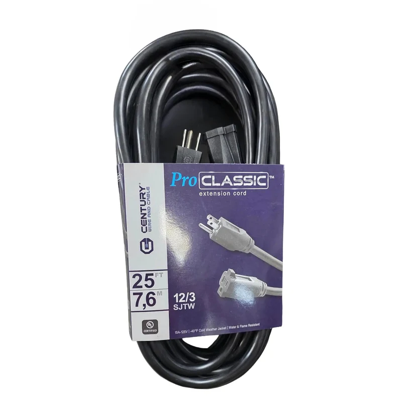 Heavy Duty 25 Foot Outdoor Extension Cord With Waterproof Male Female Plugs And Flexible Copper Construction That Keeps Your Gear Running Solid Through Any Weekend Backyard Project