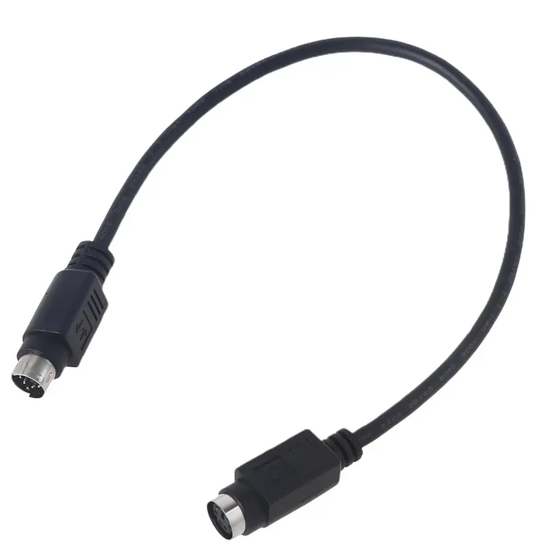 Premium Black Male To Female Round Port Extension Cord Featuring Rock Solid Nickel Contacts And Full Copper Core For Lightning Fast Synth And Keyboard Hookups